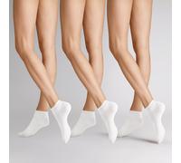 Sneakersocken HUDSON "Socken EASY³ 3-PACK SNEAKER 3er Pack", Damen, Gr. 35-38, weiß, Obermaterial: 80% Baumwolle CO. 17% Polyamid PA. 3% Elasthan EL., Socken Sneakersocken (35899722-35) weiß