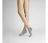 Sneakersocken HUDSON "ONLY 2-PACK", Damen, Gr. 35-38, silber, Obermaterial: 75% Baumwolle, 23% Polyamid, 2% Elasthan, normal, Socken Sneakersocken, Komfortbund mit weitem Fußausschnitt (20254618-35) s