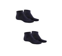 Sneakersocken HUDSON "ONLY 2-PACK", Herren, Gr. 39-42, schwarz (marine), Baumwollmischung, normal, Socken Sneakersocken, Komfortbund mit weitem Fußausschnitt (47165137-39) marine