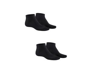 Sneakersocken HUDSON "ONLY 2-PACK", Herren, Gr. 43-46, schwarz, Baumwollmischung, normal, Socken Sneakersocken, Komfortbund mit weitem Fußausschnitt (11682627-43) schwarz