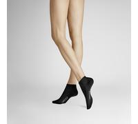 Sneakersocken HUDSON "RELAX COTTON", Damen, Gr. 39-42, schwarz, Baumwollmischung, normal, Socken Sneakersocken, druckfreier Relax-Komfortbund (18370763-39) schwarz
