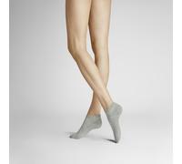 Sneakersocken HUDSON "RELAX COTTON", Damen, Gr. 39-42, silber, Baumwollmischung, normal, Socken Sneakersocken, druckfreier Relax-Komfortbund (23508715-39) silber