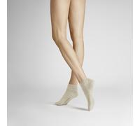 Hudson Unisex Sneakersocken, 3er Pack - Simply, kurze Socken, einfarbig Beige meliert 35-38