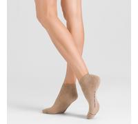 Sneakersocken HUDSON "Sneaker Air Plush", Damen, Gr. 39-42, beige (beigemeliert 0723), Obermaterial: 85% Baumwolle CO. 13% Polyamid PA. 2% Elasthan EL., Socken Sneakersocken (35452549-39) beigemeliert