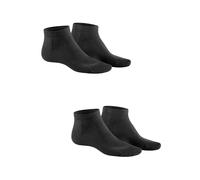 Sneakersocken HUDSON "Sneaker Only 2-Pack", Herren, Gr. 43-46, grau (grau, meliert 0550), Obermaterial: 75% Baumwolle CO. 23% Polyamid PA. 2% Elasthan EL., Socken Sneakersocken (67034012-43) grau, mel