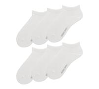 Sneakersocken HUDSON "Sneaker Simply³ 6-Pack", Herren, Gr. 43-46, weiß (weiß 0008), Obermaterial: 80% Baumwolle CO. 18% Polyamid PA. 2% Elasthan EL., Socken Sneakersocken (83188501-43) weiß 0008