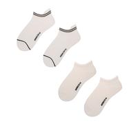 Sneakersocken HUDSON "Sneaker Strap 2-Pack", Herren, Gr. 43-46, weiß (weiß 0008), Obermaterial: 74% Baumwolle CO. 25% Polyamid PA. 1% Elasthan EL., Socken Sneakersocken (64632009-43) weiß 0008