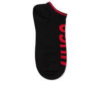 Sneakersocken HUGO UNDERWEAR "2P AS LOGO CC W", Damen, Gr. 35-38, schwarz (schwarz, rot), Baumwollmischung, Socken Sneakersocken (48763955-35) schwarz, rot