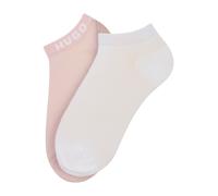 Sneakersocken HUGO UNDERWEAR "2P AS SHINY PIQ CC W", Damen, Gr. 35-38, rosa (light, pastel pink 688), Baumwollmischung, normal, Socken Sneakersocken, leicht schimmernd (51116429-35) light, pastel pink