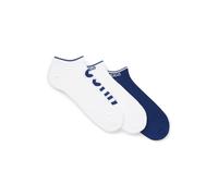 Sneakersocken HUGO UNDERWEAR "3P AS LOGO CC", Herren, Gr. 39-42, weiß (navy 410), Baumwollmischung, Socken Sneakersocken, mit Logodetails (45912907-39) navy 410