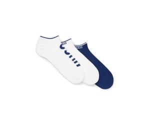 Sneakersocken HUGO UNDERWEAR "3P AS LOGO CC", Herren, Gr. 43-46, navy 410, Baumwollmischung, Socken Sneakersocken, mit Logodetails (45912907-43) navy 410