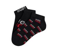 Sneakersocken HUGO UNDERWEAR, Herren, Gr. 43-46, schwarz (schwarz 001), Baumwollmischung, normal, Socken Sneakersocken (83718332-43) schwarz 001