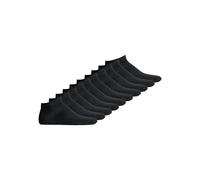 Sneakersocken JACK & JONES "Socken JACDONGO SOCKS 5 PACK 10er Pack", Herren, Gr. 40-46, schwarz, Obermaterial: 72% Baumwolle CO. 26% Polyester PES. 2% Elasthan EL., Socken Sneakersocken (12497915-40)