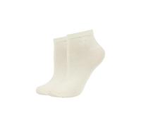 Sneakersocken JOOP "2er Pack", Damen, Gr. 39-42, transparent gelb, 60% Viskose, 20% Polyamid, 18% metallisierte Fasern, 2% Elasthan, uni, Socken Sneakersocken, 2er Pack - aus weiche Viskose für ein an