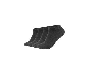 Sneakersocken JOOP "4er Pack", Herren, Gr. 39-42, schwarz (anthrazit melange), 80% Baumwolle, 17% Polyamid, 3% Elasthan, meliert, Socken Sneakersocken (31873656-39) anthrazit melange