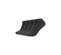 Sneakersocken JOOP "4er Pack", Herren, Gr. 43-46, schwarz (anthrazit melange), 80% Baumwolle, 17% Polyamid, 3% Elasthan, meliert, Socken Sneakersocken (31873656-43) anthrazit melange