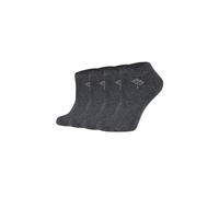 Sneakersocken JOOP "Sneakersocken 4er Pack", Damen, Gr. 35/38, schwarz (anthrazit melange), 86% Baumwolle, 11% Polyamid, 3% Elasthan, meliert, Socken Sneakersocken (69598336-35) anthrazit melange