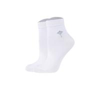 Sneakersocken JOOP "Socken Women for your daily glam cotton Socks 1p 2er Pack", Damen, Gr. 35-38, weiß, Obermaterial: 87% Baumwolle CO. 10% Polyamid PA. 3% Elasthan EL., Socken Sneakersocken (88241935