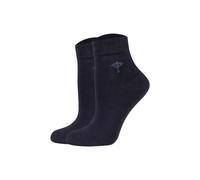 Sneakersocken JOOP "Socken Women for your daily glam cotton Socks 1p 2er Pack", Damen, Gr. 39-42, blau (dunkelblau), Obermaterial: 87% Baumwolle CO. 10% Polyamid PA. 3% Elasthan EL., Socken Sneakersoc