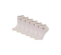 Sneakersocken JOOP "Socken Women for your daily glam cotton Socks 6p 6er Pack", Damen, Gr. 39-42, beige (naturmelange), Obermaterial: 86% Baumwolle CO. 11% Polyamid PA. 3% Elasthan EL., Socken Sneaker