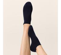 Sneakersocken KUNERT "FRESH UP", Damen, Gr. 35-38, marine, Baumwollmischung, normal, Socken Sneakersocken, Frische-Effekt, luftig durch Belüftungskanäle (64851527-35) marine