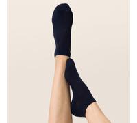 Kunert Sneakersocken Liz – 3er-Pack, antirutsch – Marine, Größe 39-42
