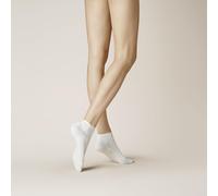 Sneakersocken KUNERT "LIZ", Damen, Gr. 39-42, weiß, Baumwollmischung, normal, Socken Sneakersocken, druckfreier Komfortbund, Cotton-Mix, weich (57663106-39) weiß