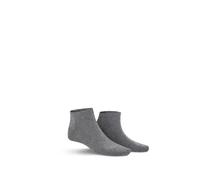 Sneakersocken KUNERT "RICHARD", Herren, Gr. 43-46, silber, meliert, Baumwollmischung, normal, Socken Sneakersocken, druckfreier Komfortbund, sportlicher Look (91746922-43) silber, meliert