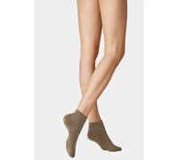 Sneakersocken KUNERT "Sneaker Homesocks", Damen, Gr. 35-38, braun (marshy 8190), Obermaterial: 37% Viskose CV. 29% Polyamid PA. 23% Wolle WO. 5% Kaschmir WS. 5% Wolle WO., Socken Sneakersocken (491066