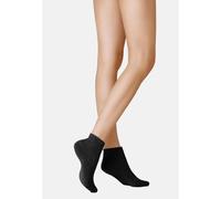 Sneakersocken KUNERT "Sneaker Homesocks", Damen, Gr. 35-38, schwarz (schwarz 0070), Obermaterial: 37% Viskose CV. 29% Polyamid PA. 23% Wolle WO. 5% Kaschmir WS. 5% Wolle WO., Socken Sneakersocken (847
