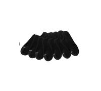 Sneakersocken LASCANA ACTIVE, Damen, Gr. 39-42, schwarz (7x schwarz), Baumwolle, Elasthan, Polyamid, unifarben, elastisch, Socken Sneakersocken, mit Fußfrottee (15102153-39) 7x schwarz