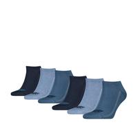 Sneakersocken LEVI'S "LEVIS LOW CUT BATWING LOGO 6P ECOM", Damen, Gr. 35-38, navy combo, Baumwollmischung, normal, Socken Sneakersocken, mit breitem Logobund (50218406-35) navy combo