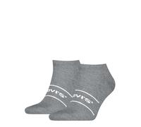 Levi's Unisex Sneaker Socks, Grey, 43/46