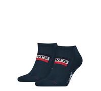 Sneakersocken LEVI'S "LEVIS LOW CUT SPRTWR LOGO", Herren, Gr. 39-42, marineblaus, Baumwollmischung, elastisch, Socken Sneakersocken (53352155-39) marineblaus