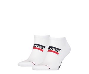 Sneakersocken LEVI'S "LEVIS LOW CUT SPRTWR LOGO", Herren, Gr. 43-46, weiß, weiß, Baumwollmischung, elastisch, Socken Sneakersocken (83516254-43) weiß, weiß