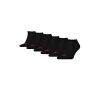 Sneakersocken LEVI'S "Socken LEVIS LOW CUT BATWING LOGO 6P RECYCLED CO 6er Pack", Damen, Gr. 43-46, schwarz, Obermaterial: 73% Baumwolle CO. 22% Polyester PES. 3% Elasthan EL. 2% Polyamid PA., Socken