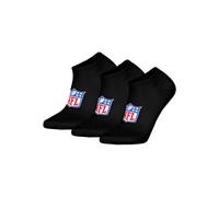 Sneakersocken NFL "Socken NFL SHIELD 3Pack Sneaker Socks 3er Pack", Herren, Gr. 43-46, schwarz, Obermaterial: 69% Baumwolle CO. 30% Polyester PES. 1% Elasthan EL., Socken Sneakersocken (56182760-43) s