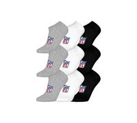 Sneakersocken NFL "Socken NFL SHIELD 9Pack Sneaker Socks 9er Pack", Herren, Gr. 43-46, bunt (weiß, grau, schwarz), Obermaterial: 69% Baumwolle CO. 30% Polyester PES. 1% Elasthan EL., Socken Sneakersoc