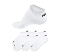 Sneakersocken PUMA "PU Sneaker Socks 6-pack", Damen, Gr. 43-46, weiß, Baumwolle, Baumwollmischung, Elasthan, Polyamid, unifarben, normal, Socken Sneakersocken, mit eingestricktem Markenlogo, Topseller