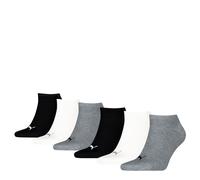 Sneakersocken PUMA "PUMA MAINLINE UNISEX SNEAKER PROMO", Herren, Gr. 43-46, schwarz-weiß (grau, weiß, schwarz), Obermaterial: 66% Baumwolle, 18% Polyamid, 14% Polyester, 2% Elasthan, Socken Sneakersoc