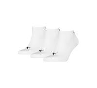 Sneakersocken PUMA "PUMA UNISEX CUSHIONED SNEAKER 3P", Damen, Gr. 35-38, weiß (3x weiß), Baumwollmischung, bedruckt, unifarben, elastisch, Socken Sneakersocken, mit Frottee (87508328-35) 3x weiß