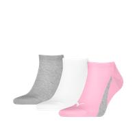 Sneakersocken PUMA "PUMA UNISEX LIFESTYLE SNEAKERS 3P", Damen, Gr. 35-38, basic pink, Baumwollmischung, Socken Sneakersocken, Flache Zehennaht, Rippenbündchen (28019746-35) basic pink