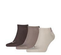 Sneakersocken PUMA "PUMA UNISEX LOGO SNEAKER", Herren, Gr. 43-46, neutral, braun, Obermaterial: 68% Baumwolle, 15% Polyamid, 15% Polyester, 2% Elasthan, Socken Sneakersocken (21490123-43) neutral, bra