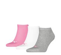 Puma Sportsocken 3 Paar Unisex Kurzsocken Sneaker Mehrfarbig Größe 35-38 -395 prism pink