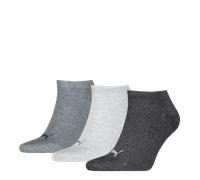 PUMA Unisex Plain Sneaker Sock, Anthraci/l Mel Grey/m Mel Grey-New, 35/38 (3er Pack)