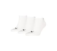 Sneakersocken PUMA "PUMA UNISEX SNEAKER PLAIN 3P", Herren, Gr. 47-49, weiß (3x weiß), Baumwollmischung, unifarben, Socken Sneakersocken, mit kleinem Logo (476720-47) 3x weiß