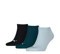 Sneakersocken PUMA "PUMA UNISEX SNEAKER PLAIN", Herren, Gr. 35-38, emerald ice, fresh water, Baumwollmischung, Socken Sneakersocken, mit kleinem Logo (55502818-35) emerald ice, fresh water