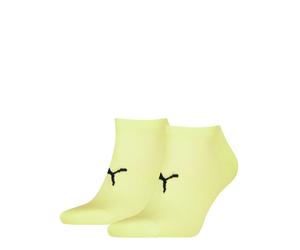 Sneakersocken PUMA "PUMA UNISEX SPORT LIGHT SNEAKER 2P", Herren, Gr. 39-42, gelb, Materialmix, normal, Socken Sneakersocken, mit verstärktem Fersen- und Zehenbreich (43967733-39) gelb