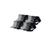 Sneakersocken PUMA "Socken BWT Sneaker 12P 12er Pack", Mädchen, Gr. 31-34, bunt (schwarz, grau), Obermaterial: 66% Baumwolle CO. 18% Polyamid PA. 14% Polyester PES. 2% Elasthan EL., Socken Sneakersock