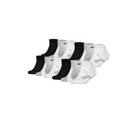 PUMA Kinder Sneakersocken, 12er Pack - BWT Sneaker 12P, Logos, einfarbig Schwarz/Weiß/Grau 39-42